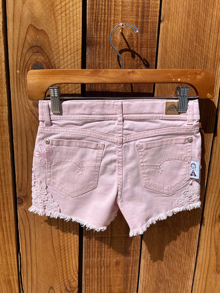 Girls shorts Pink flowers Size 8