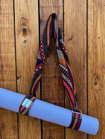 Black and orange Yoga mat carrier
