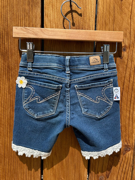 Girls shorts Jordache size 6 White daisy