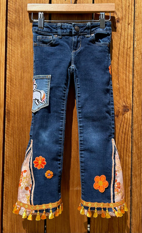 Girls Orange sunny flare Wonder Nation size 5