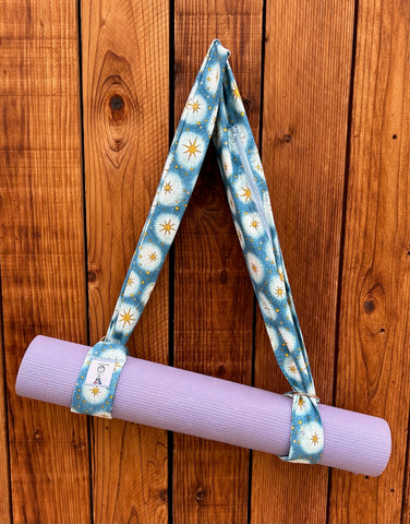 Blue and yellow Yoga Mat Carrier
