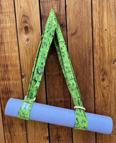 Green and Black Yoga Mat Carrier