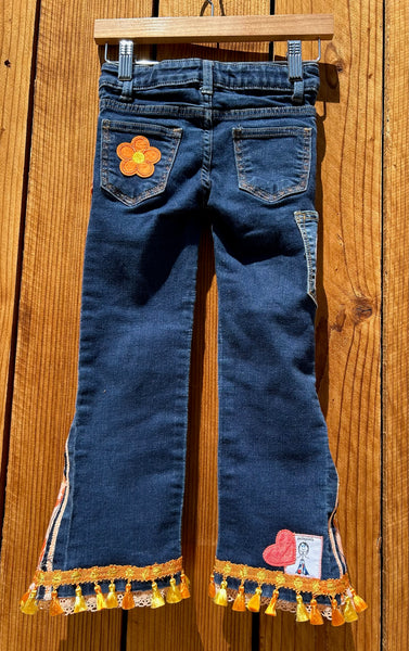 Girls Orange sunny flare Wonder Nation size 5