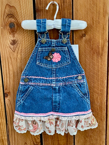Girls Dress with tan and pink 3T