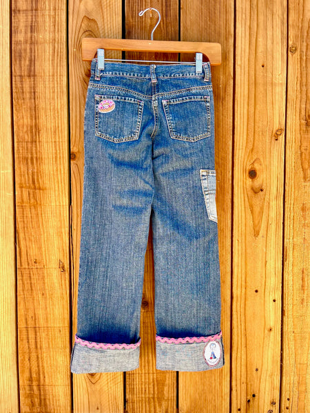 Girls Capris cupcake and donut patches Size 9