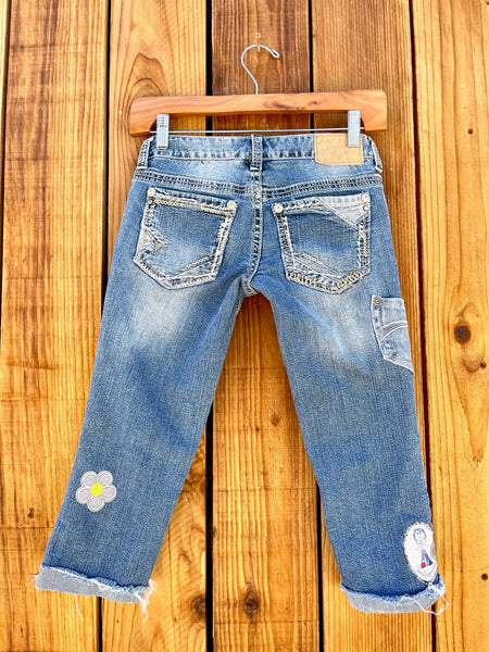 Ladies Capris Grey Moab patch Size 0