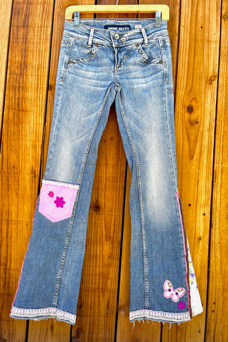 ladies Flare pink pocket Size 27