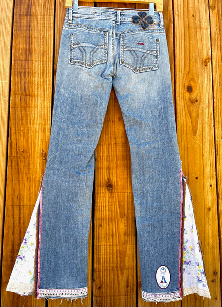 ladies Flare pink pocket Size 27