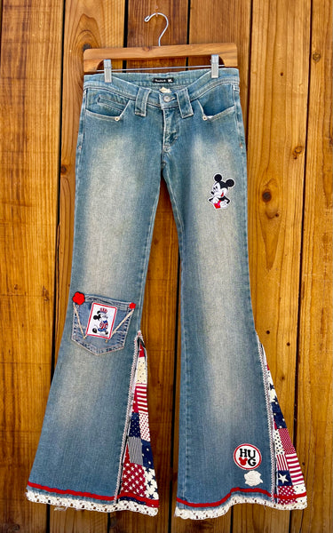 ladies flare mickey mouse Size 4