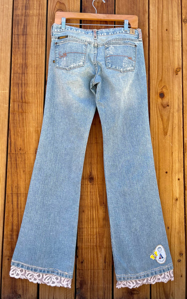 ladies flare quirky words Size 28