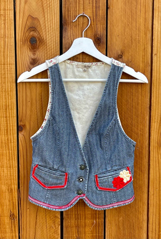 Ladies vest red Size M