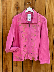 Ladies Jacket Pink and Gold