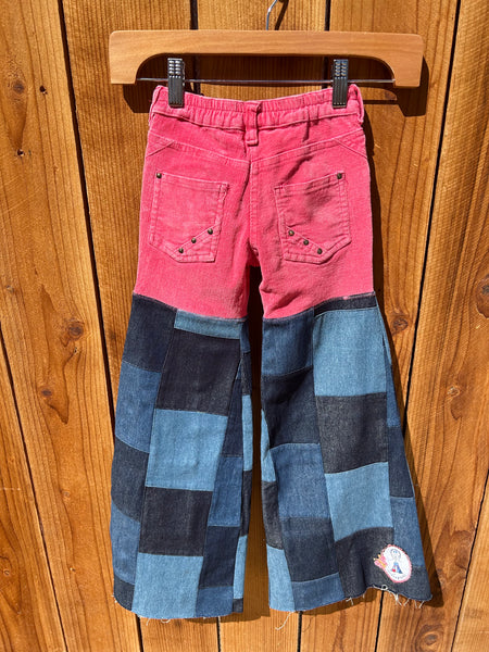 Girls Original pink base with flowers Size 6/7