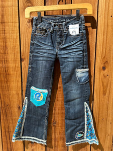 girls flare blue moon Size 6