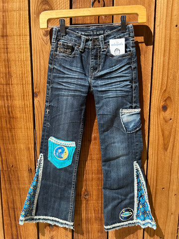 girls flare blue moon Size 6