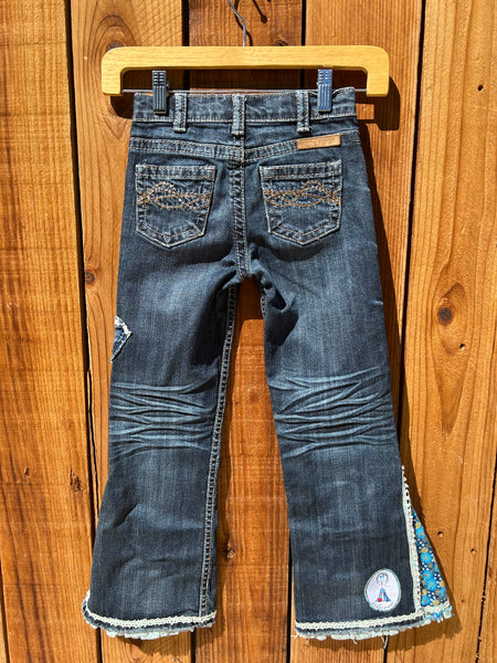girls flare blue moon Size 6