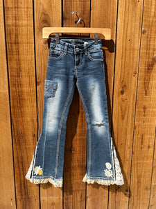 Girls flare cream Size 7