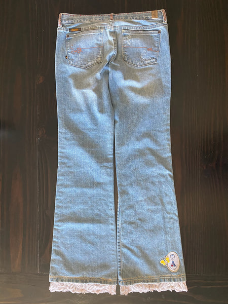 ladies flare quirky words Size 28