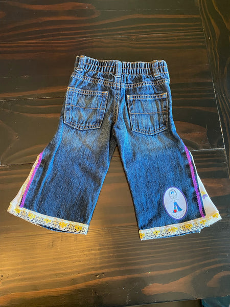 Girls flare purple princess Size 12 months