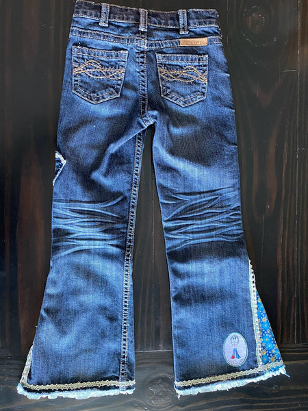 girls flare blue moon Size 6
