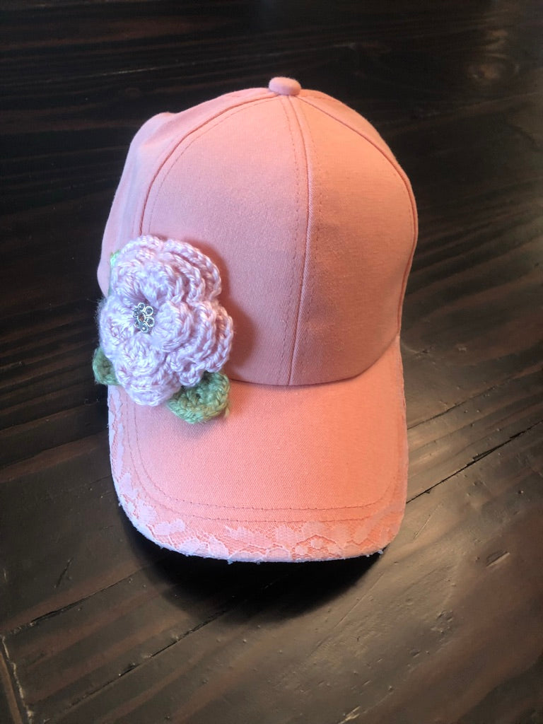 Pink Flower Hat