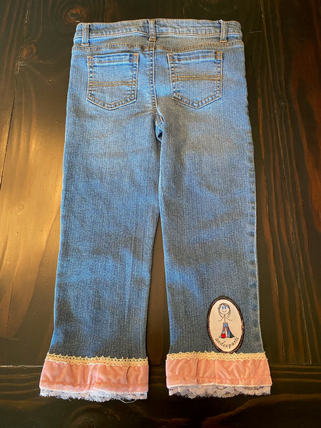 Girls capri pink unicorn Size 10