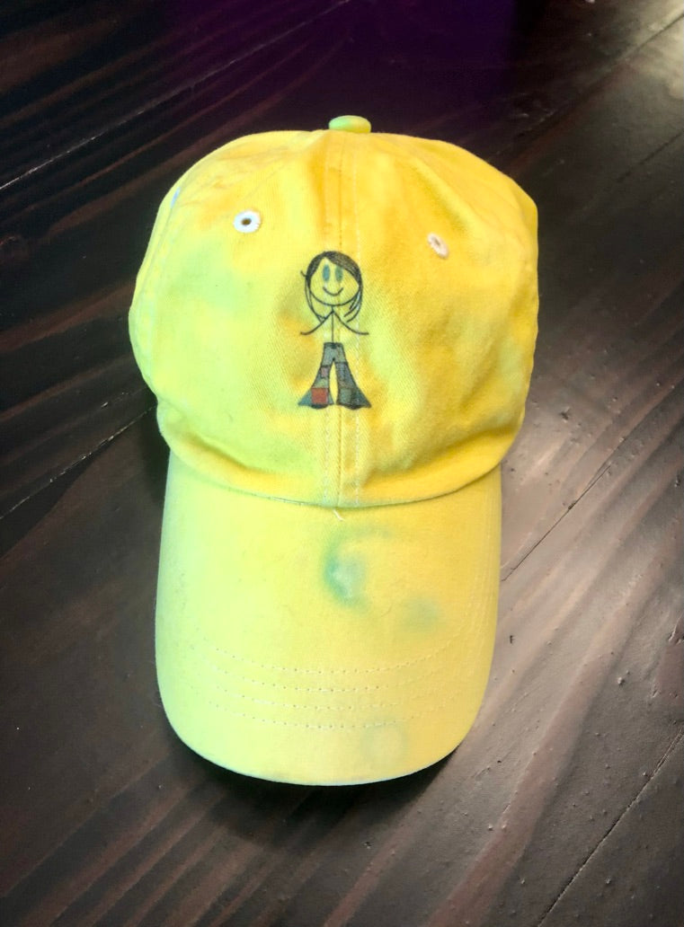 Yellow andeepants hat
