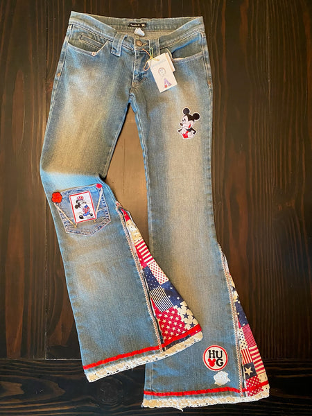 ladies flare mickey mouse Size 4