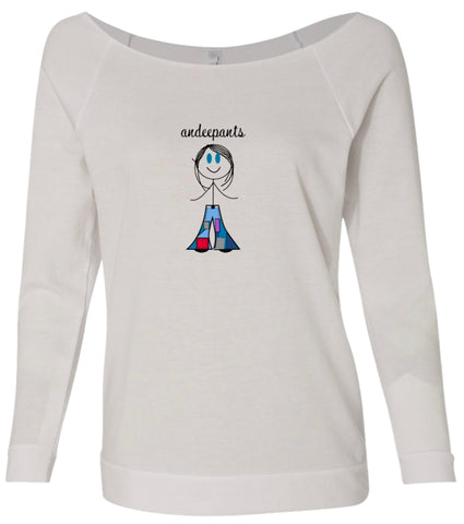 Ladies Raglan - embroidered andeepants